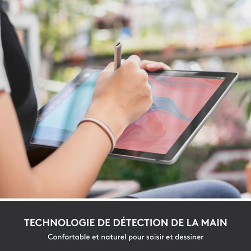 Stylet numérique USB-C Crayon de Logitech pour iPad (2018 et versions ultérieures) - Argenté