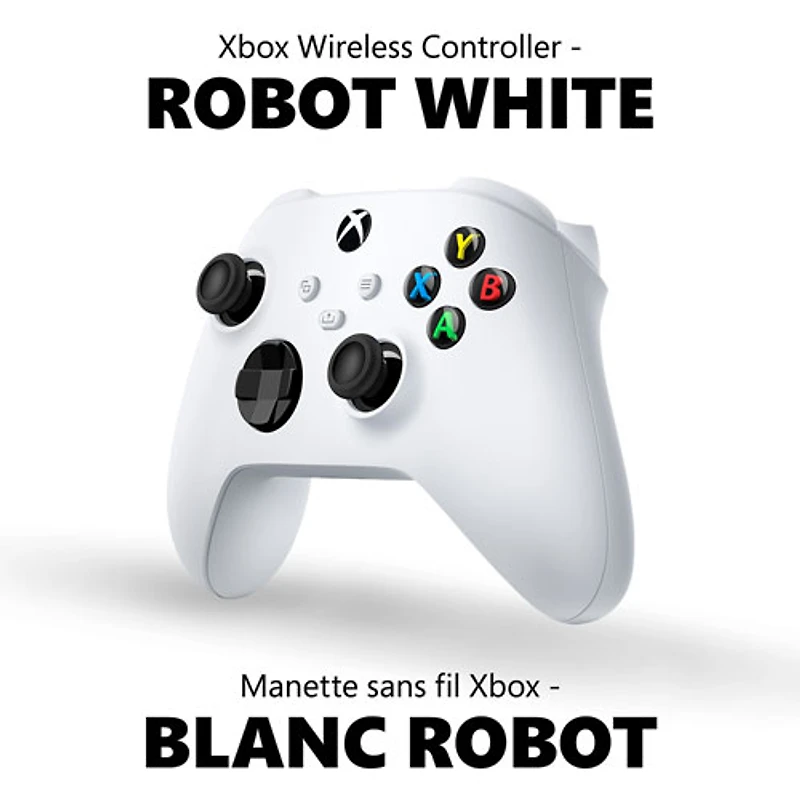Manette sans fil Xbox pour Xbox Series X|S/Xbox One/Windows - Blanc robot