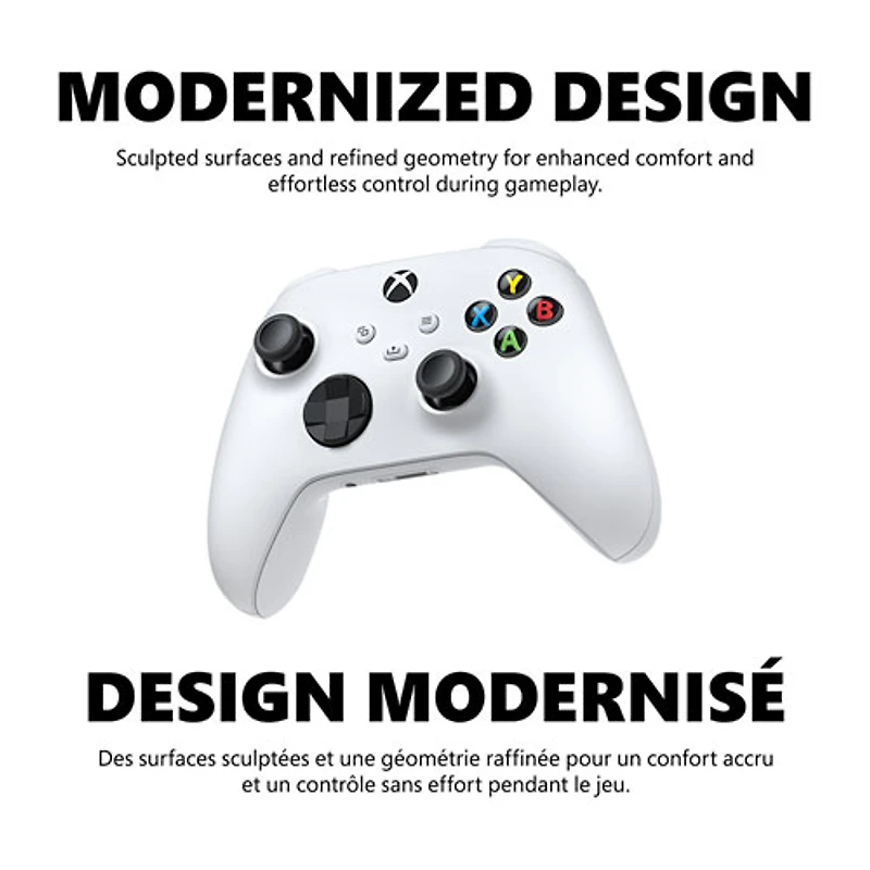 Manette sans fil Xbox pour Xbox Series X|S/Xbox One/Windows - Blanc robot