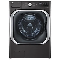 Laveuse à vapeur haute efficacité à chargement frontal de 6,0 pi³ de LG (WM8900HBA) - Acier noir