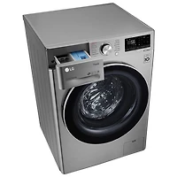Ensemble laveuse et sécheuse électriques haute efficacité de 2,6 pi³ de LG (WM3555HVA) - Gris acier