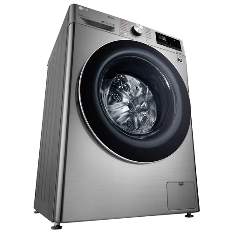 Ensemble laveuse et sécheuse électriques haute efficacité de 2,6 pi³ de LG (WM3555HVA) - Gris acier