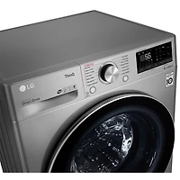 Ensemble laveuse et sécheuse électriques haute efficacité de 2,6 pi³ de LG (WM3555HVA) - Gris acier