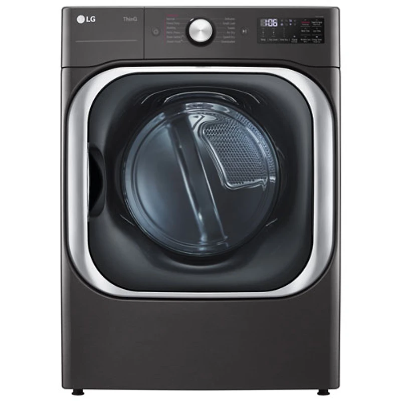 Sécheuse électrique à vapeur de 9,0 pi³ de LG (DLEX8900B) - Acier noir