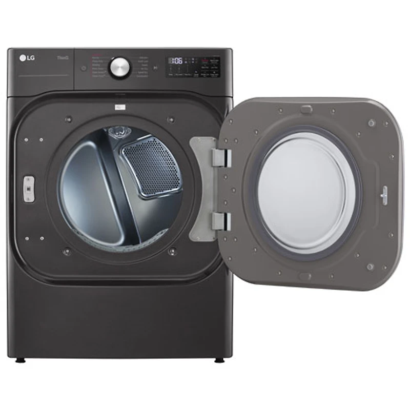 Sécheuse électrique à vapeur de 9,0 pi³ de LG (DLEX8900B) - Acier noir