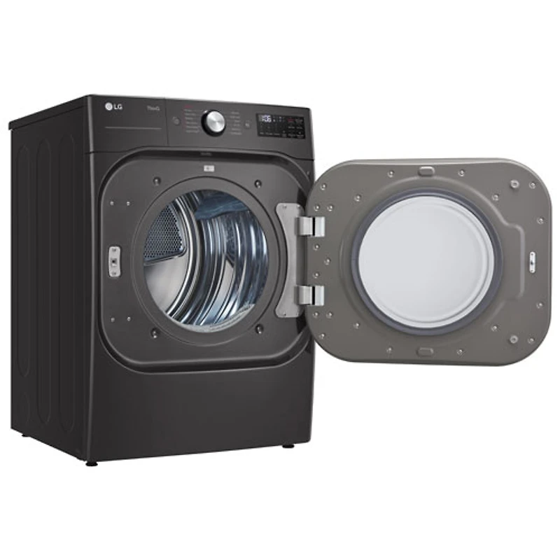 Sécheuse électrique à vapeur de 9,0 pi³ de LG (DLEX8900B) - Acier noir