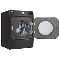 Sécheuse électrique à vapeur de 9,0 pi³ de LG (DLEX8900B) - Acier noir