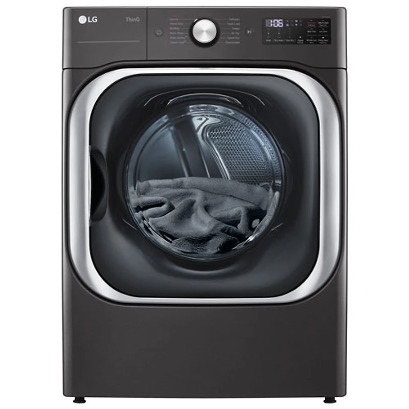 Sécheuse électrique à vapeur de 9,0 pi³ de LG (DLEX8900B) - Acier noir