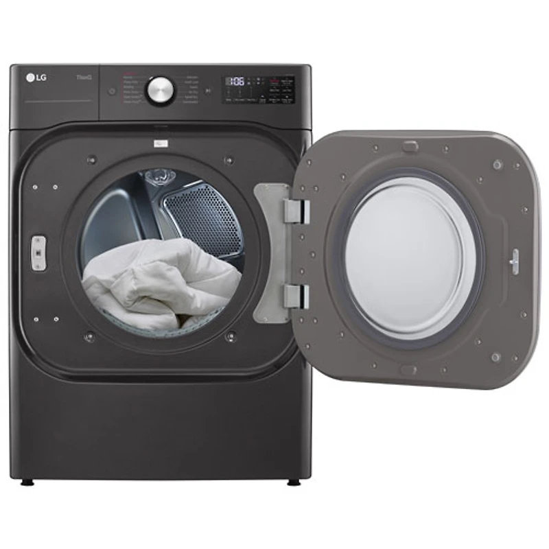 Sécheuse électrique à vapeur de 9,0 pi³ de LG (DLEX8900B) - Acier noir