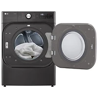 Sécheuse électrique à vapeur de 9,0 pi³ de LG (DLEX8900B) - Acier noir