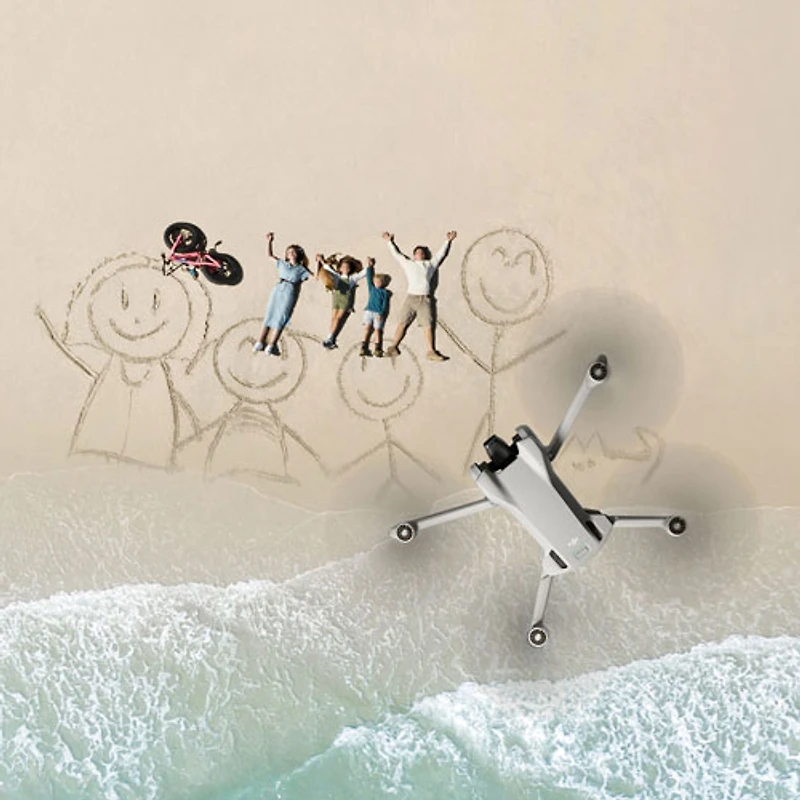DJI Mini 3 Quadcopter Drone with Remote Control - Grey
