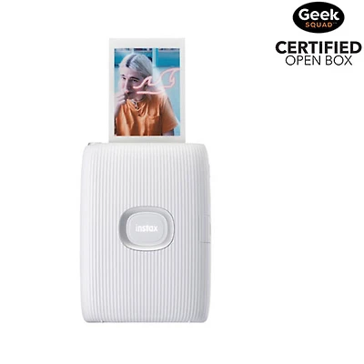 Open Box - Fujifilm Instax Mini Link 2 Smartphone Printer - Clay White