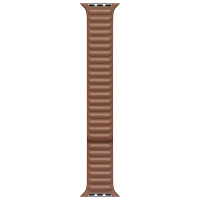Bracelet en cuir Link pour Apple Watch de 42/44/45/49 mm - Brun alezan