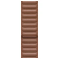 Bracelet en cuir Link pour Apple Watch de 42/44/45/49 mm - Brun alezan