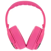 Casque d'écoute Bluetooth à suppression du bruit Cosmos+ (Plus) de BuddyPhones pour enfants - Rose