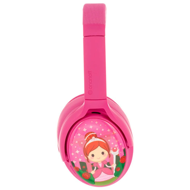 Casque d'écoute Bluetooth à suppression du bruit Cosmos+ (Plus) de BuddyPhones pour enfants - Rose