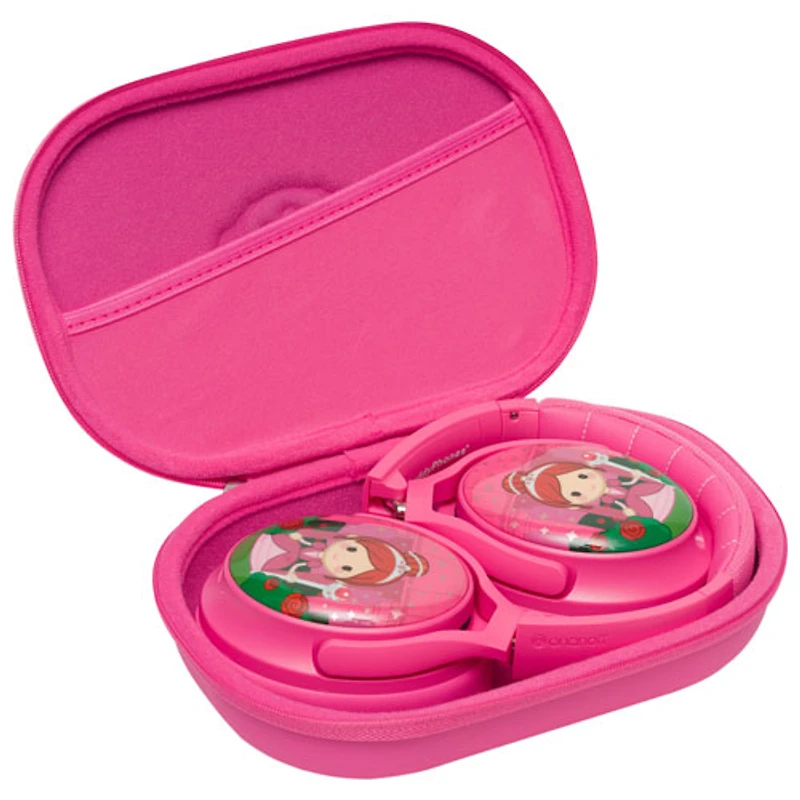 Casque d'écoute Bluetooth à suppression du bruit Cosmos+ (Plus) de BuddyPhones pour enfants - Rose