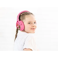 Casque d'écoute Bluetooth à suppression du bruit Cosmos+ (Plus) de BuddyPhones pour enfants - Rose