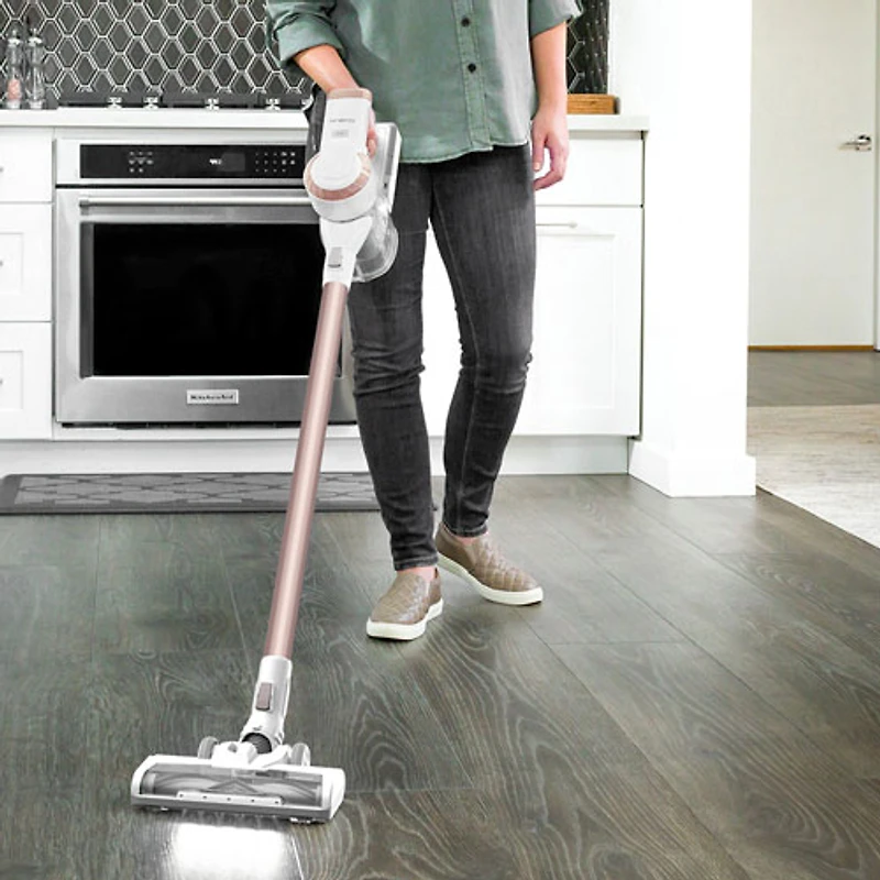 Aspirateur-balai sans sac et sans fil PWRHERO 10S de Tineco - Rose doré