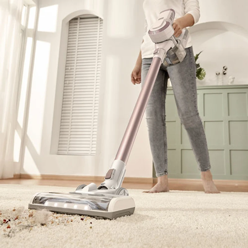 Aspirateur-balai sans sac et sans fil PWRHERO 10S de Tineco - Rose doré