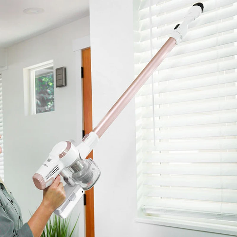 Aspirateur-balai sans sac et sans fil PWRHERO 10S de Tineco - Rose doré