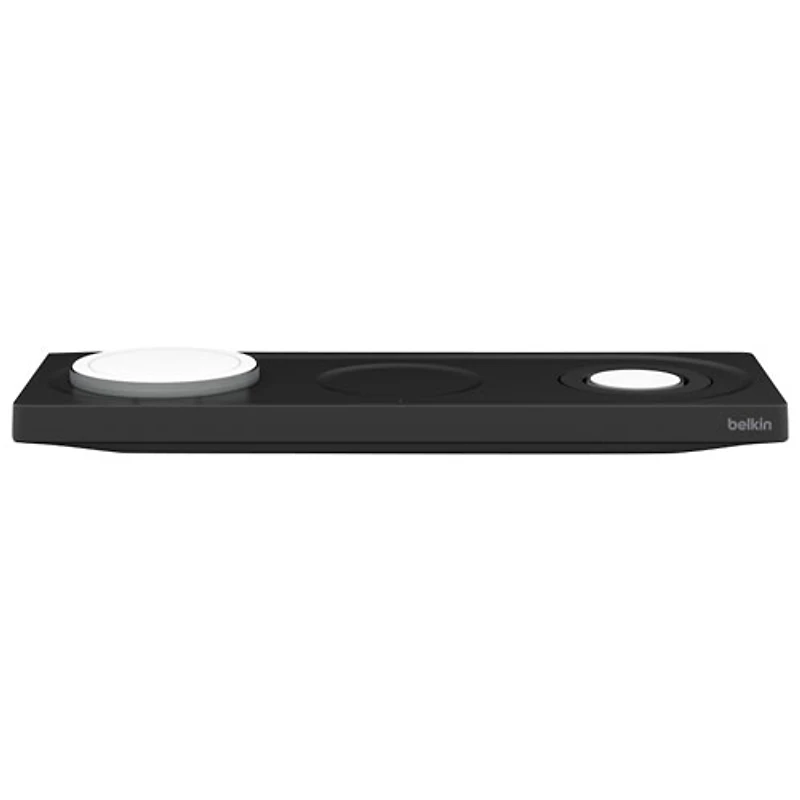 Tapis de chargement sans fil 3-en-1 MagSafe de Belkin pour Apple Watch, iPhone 15/14/13/12 et AirPods - Noir