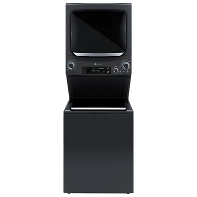 GE Spacemaker 4.5 Cu. Ft. Electric High Efficiency Washer & Dryer Laundry Centre (GUD57EEMTDG) - Diamond Grey