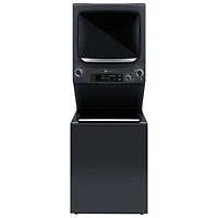 GE Spacemaker 4.5 Cu. Ft. Electric High Efficiency Washer & Dryer Laundry Centre (GUD57EEMTDG) - Diamond Grey