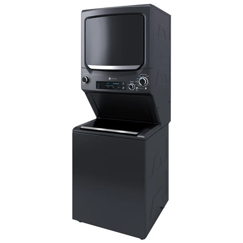 GE Spacemaker 4.5 Cu. Ft. Electric High Efficiency Washer & Dryer Laundry Centre (GUD57EEMTDG) - Diamond Grey