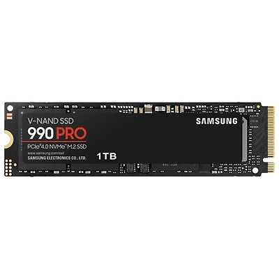 Disque SSD interne NVMe PCI-e 990 Pro de 1 To de Samsung (MZ-V9P1T0B/AM) - Anglais
