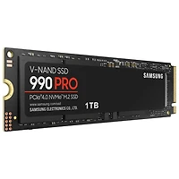 Samsung 990 Pro 1TB NVMe PCI-e Internal Solid State Drive (MZ-V9P1T0B/AM) - English