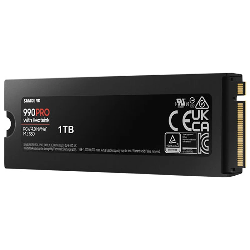 Samsung 990PRO 1TB NVMe PCI-e Internal Solid State Drive with Heatsink - Optimized for PS5