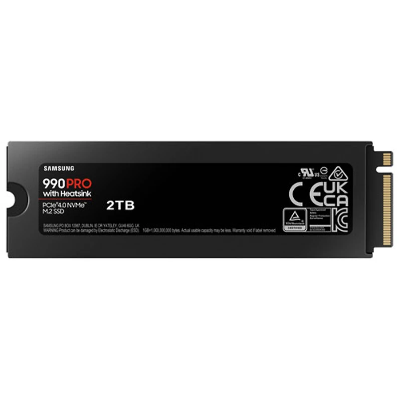 Samsung 990PRO 2TB NVMe PCI-e Internal Solid State Drive with Heatsink - Optimized for PS5