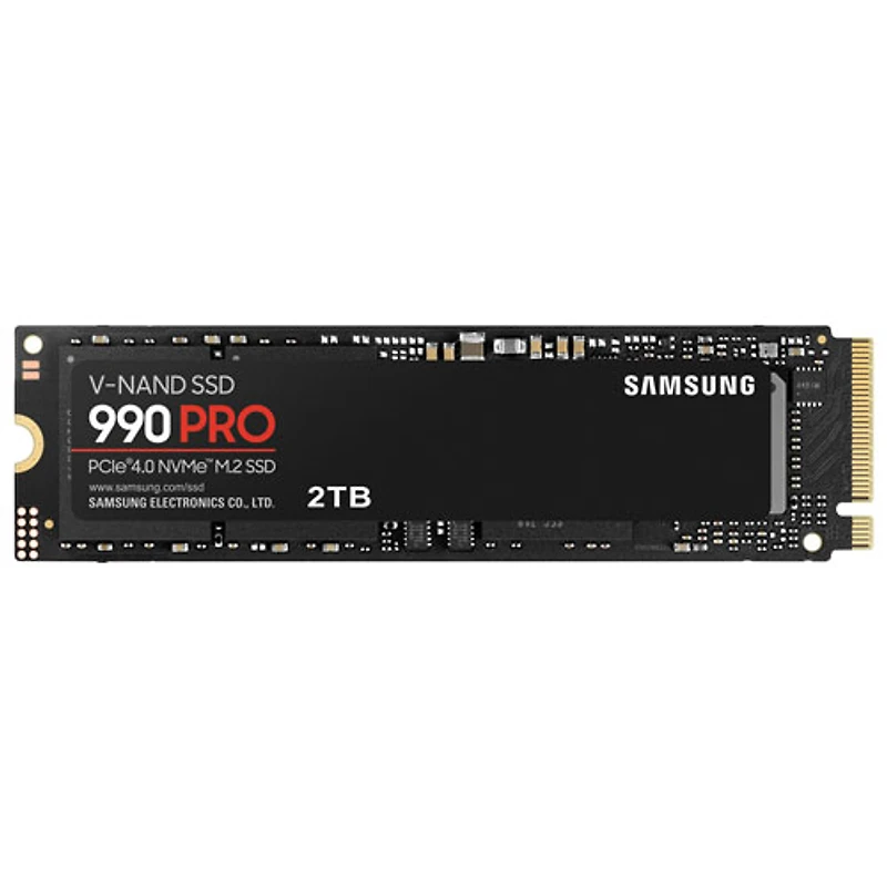Disque SSD interne NVMe PCI-e 990 Pro de 2 To de Samsung (MZ-V9P2T0B/AM) - Anglais