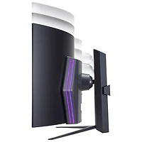 Moniteur jeu G-Sync DELO incurvé QHD GTG 0,03 ms 240 Hz 45 po UltraGear de LG (45GR95QE-B) - Noir