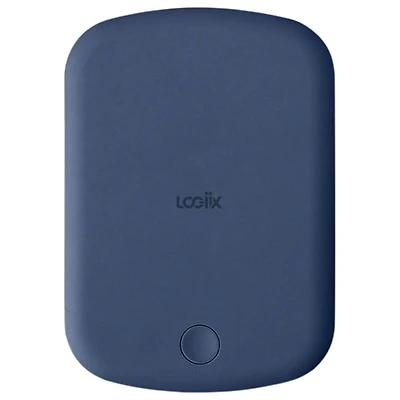 Chargeur portable USB-C de 5000 mAh Piston Power de LOGiiX avec MagSafe - Bleu marine