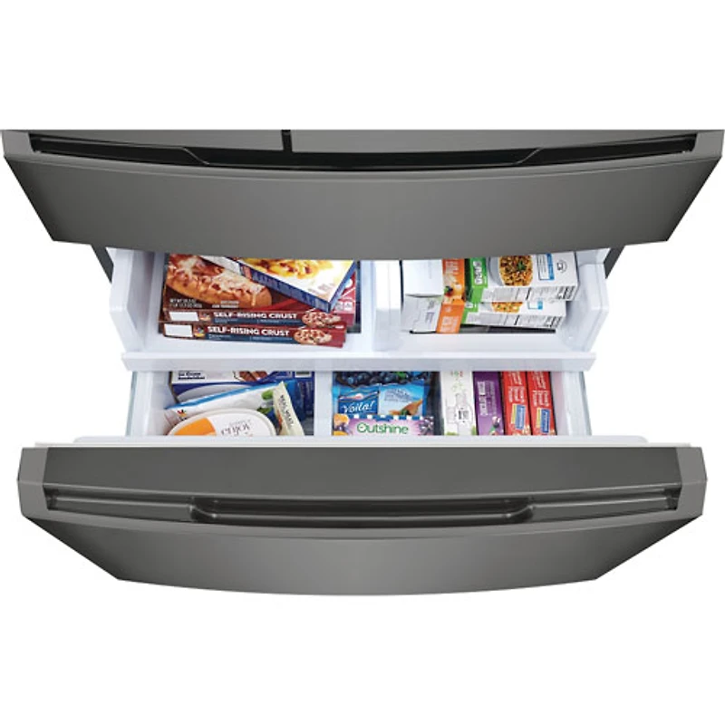 Réfrigérateur à deux portes de 21,5 pi³ de 36 po avec distributeur Gallery de Frigidaire (GRMC2273CD) - Acier inoxydable noir