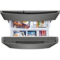 Réfrigérateur à deux portes de 21,5 pi³ de 36 po avec distributeur Gallery de Frigidaire (GRMC2273CD) - Acier inoxydable noir