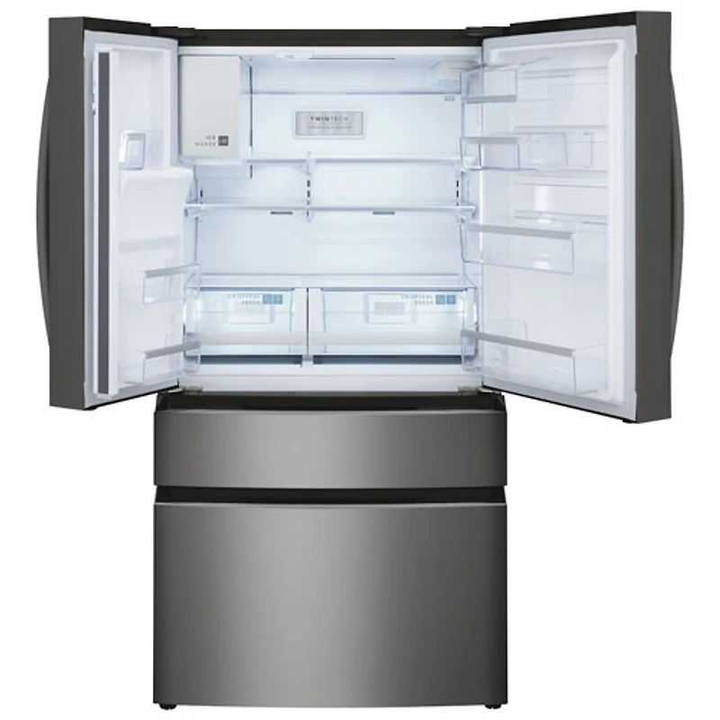 Réfrigérateur à deux portes de 21,5 pi³ de 36 po avec distributeur Gallery de Frigidaire (GRMC2273CD) - Acier inoxydable noir