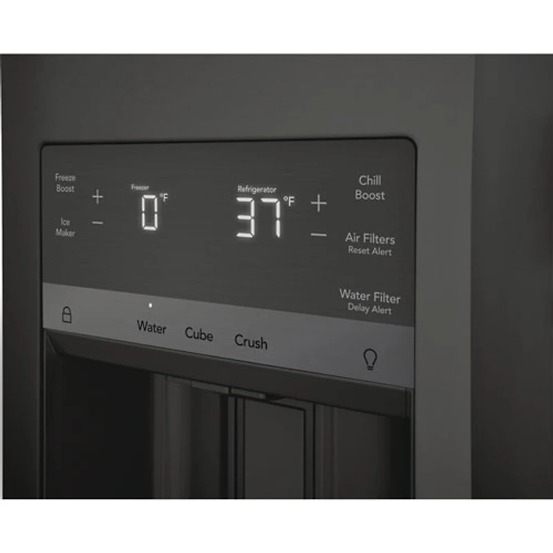 Réfrigérateur à deux portes de 21,5 pi³ de 36 po avec distributeur Gallery de Frigidaire (GRMC2273CD) - Acier inoxydable noir