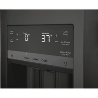 Réfrigérateur à deux portes de 21,5 pi³ de 36 po avec distributeur Gallery de Frigidaire (GRMC2273CD) - Acier inoxydable noir