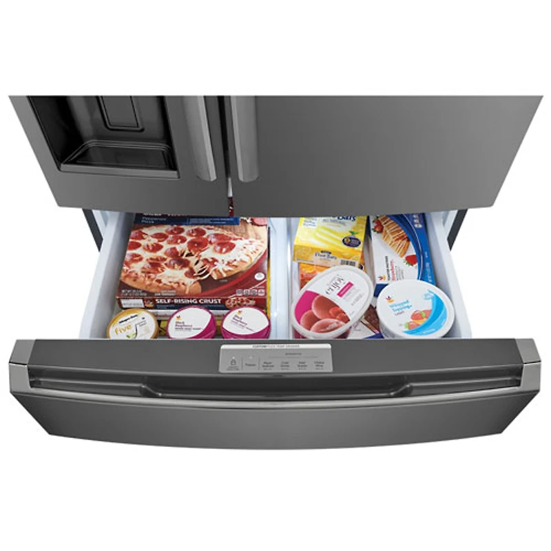 Réfrigérateur à deux portes de 21,5 pi³ de 36 po avec distributeur Gallery de Frigidaire (GRMC2273CD) - Acier inoxydable noir