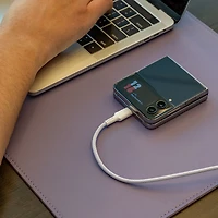 Câble tressé USB-C à USB-C de 1,5 m (4,9 pi) Vibrance de LOGiiX (LGX-13372) - Violet