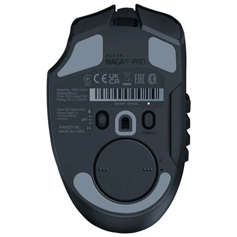 Razer Naga V2 Pro 30000 DPI Bluetooth Optical Gaming Mouse - Black