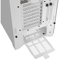 Tour d'ordinateur mi-haute ATX 5000D Airflow à éclairage RVB de Corsair - Blanc