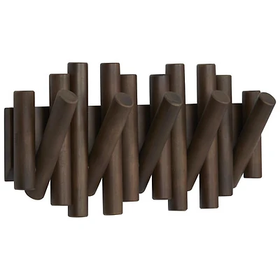 Umbra Picket Rail Hook - Aged Walnut