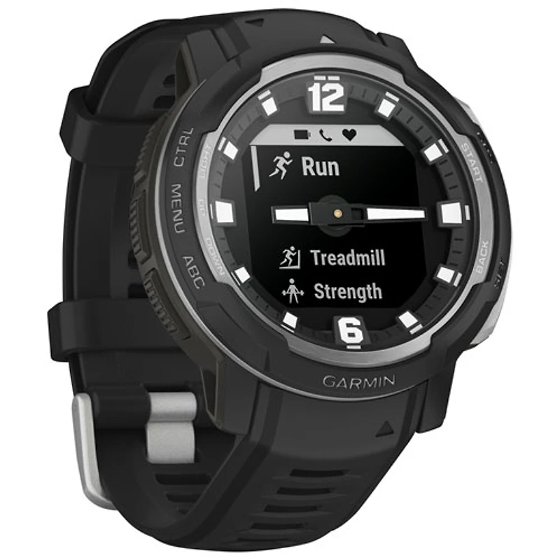 Garmin Instinct Crossover 45mm Bluetooth Multisport Smartwatch - Black