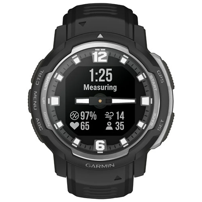 Garmin Instinct Crossover 45mm Bluetooth Multisport Smartwatch - Black
