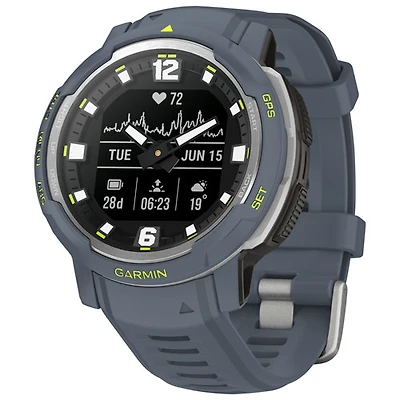 Garmin Instinct Crossover 45mm Bluetooth Multisport Smartwatch - Blue Granite