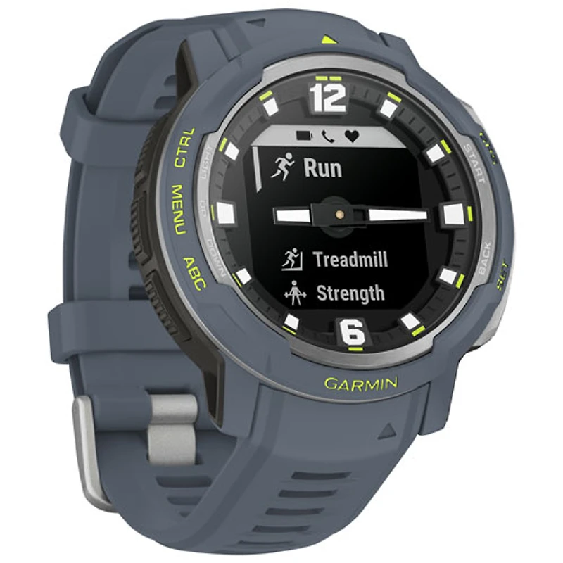Garmin Instinct Crossover 45mm Bluetooth Multisport Smartwatch - Blue Granite
